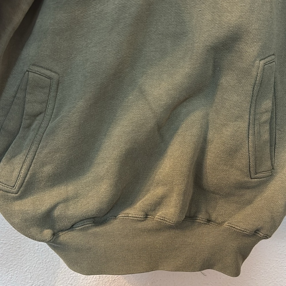 Men's Green Hoodie with Plaid Lining - Picture 2 of 7
